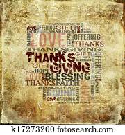 Giving Thanksgiving Blessing Giving Thanksgiving Blessing