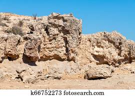 A Volcanic rock on the island of Cyprus