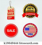 einzelhandel, verkaufspreisschild, satz