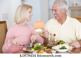 Elderly Couple Enjoying Healthy meal,mealtime Together Elderly Couple Enjoying Healthy meal,mealtime Together