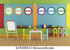Empty preschool classroom Empty preschool classroom