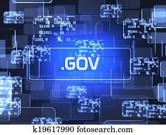 Government screen concept Government screen concept
