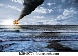 Oil platform explosion Oil platform explosion
