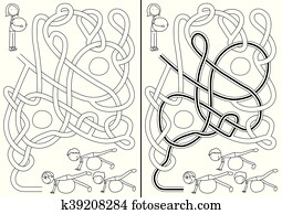 pilates, klassificera, labyrint