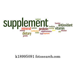 Supplement word cloud