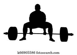 ספורטאי, powerlifter, התאמן, deadlift