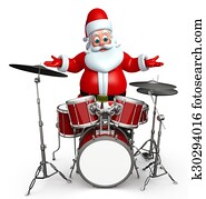 פפה נואל, עם, תוף קובע