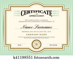 型 レトロ アールデコ フレーム 証明書 背景 テンプレート クリップアート 切り張り イラスト 絵画 集 K Fotosearch