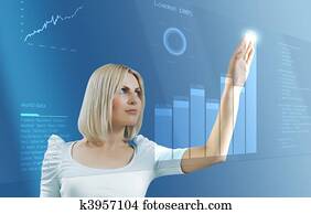 Blonde touching interface Blonde touching interface