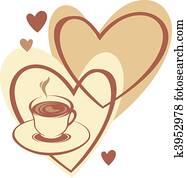 Coffee cup with love Coffee cup with love