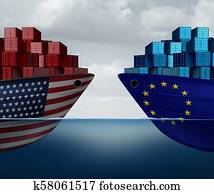 europa, verenigde staten, handel, oorlog