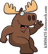 Moose Sitting Moose Sitting