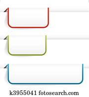 tom, farverig, avis, tags