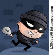 Burglar Running