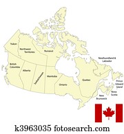 Detailed map of Canada Detailed map of Canada