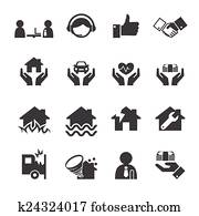 Insurance icons Insurance icons