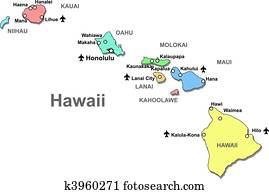 מפה של הוואי
