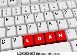 3d keyboard - word loan
