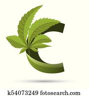 cannabis, grünes blatt, logo, buchstabe c cannabis, grünes blatt, logo, buchstabe c
