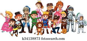 Children in stage costume