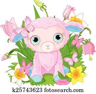 cute, filhote, sheep