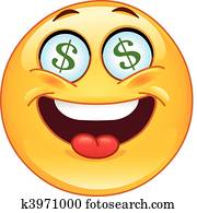 Dollar emoticon