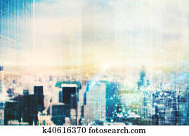 Futuristic city vision Futuristic city vision