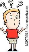 junge, verwirrt junge, verwirrt