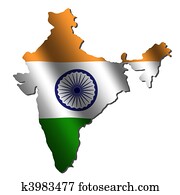 India map flag India map flag