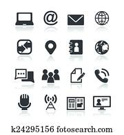 Media and communication icons Media and communication icons