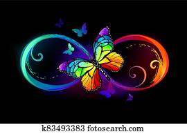 אין סוף, עם, קשת, פרפר