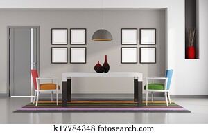 צבעוני, חדר של סעודה