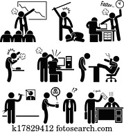 zangado, saliência, abusar, empregado