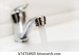 Faucet in the bathroom Faucet in the bathroom