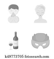 medicine, treatment, business and other web icon in monochrome style.movie, Superman, rest icons in set collection.