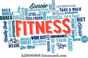 Physical Fitness Word Cloud Physical Fitness Word Cloud