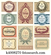 vintage labels set (vector) vintage labels set (vector)