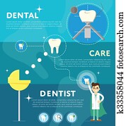 קבע, של, של השיניים, infographics