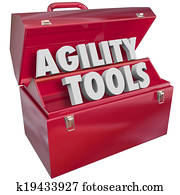 Agility Tools Words in Toolbox Change Adapt Ability