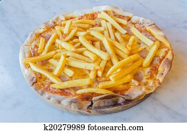 French fries Pizza French fries Pizza