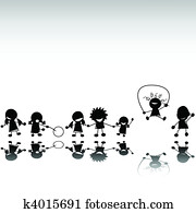 Kids silhouettes Kids silhouettes