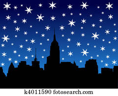 Midtown skyline in winter Midtown skyline in winter