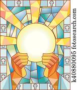 Stained Glass Communion Stained Glass Communion