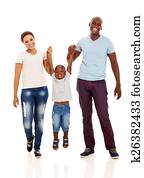 young african family having fun