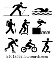 דמויות, להתאמן, צלליות