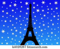 Eiffel tower in winter Eiffel tower in winter