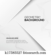 Geometric gray 3D background