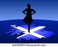 highland dancer on map highland dancer on map