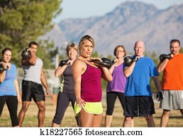 Large Group Working Out
