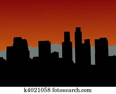 Los Angeles at sunset Los Angeles at sunset